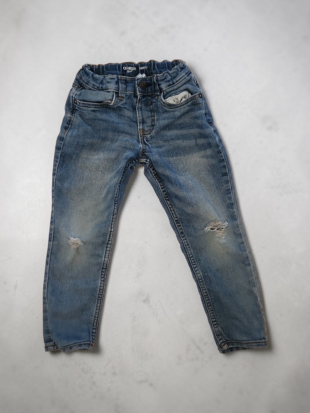 OshKosh B'gosh Boys' Light Blue Distressed Denim Jeans